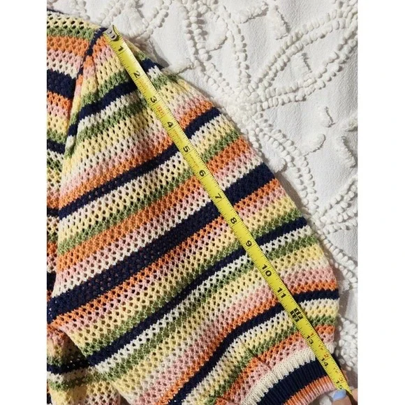 Eloquii Striped Knit Multicolored Blouse – Size 18 - Picture 9 of 10